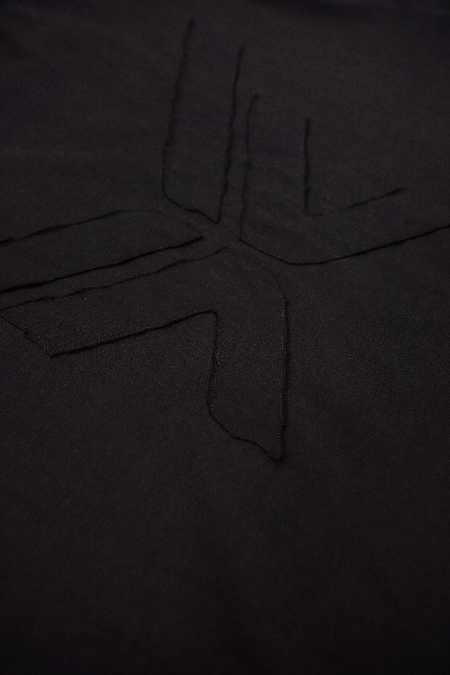 Ultra Heavy Shirt - Applique Black on Black