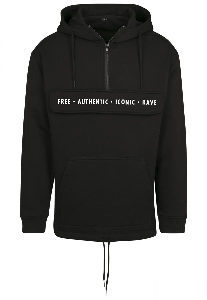 Pull Over Hoodie, Stick und High Density Print